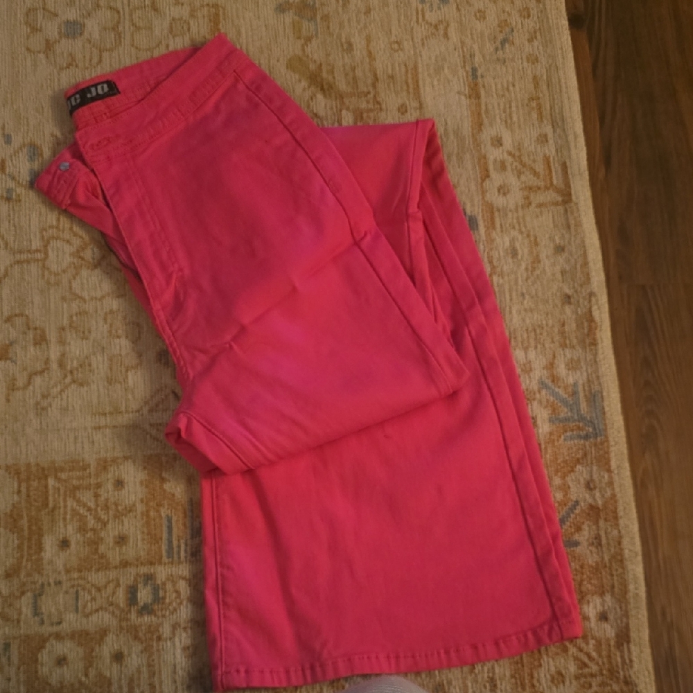 J Brand Bright Pink Flare Jeans